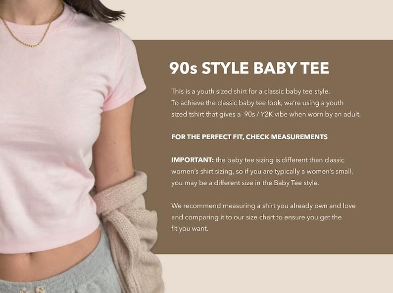 Custom Baby Tee - Personalized Cropped Shirt Fitted Tshirt Retro 90s Style Y2K Crop Top Customized with Your Text or Image Logo Women Gift image 2