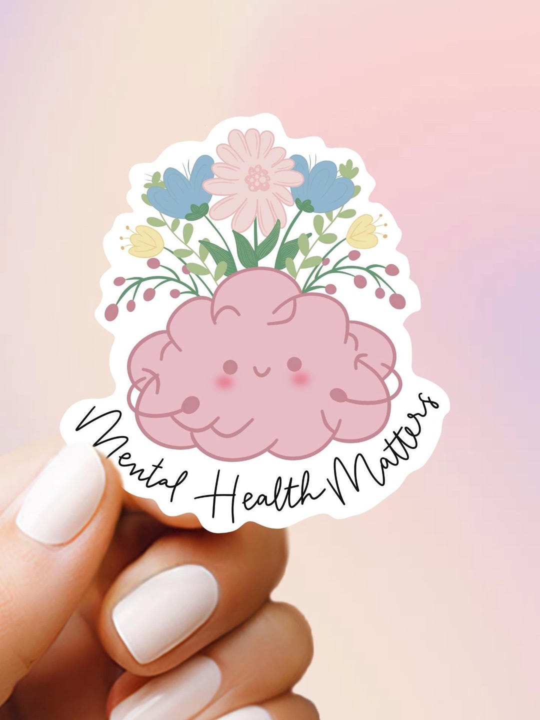 Mental Health Matters, Handmade Waterproof Sticker - Etsy