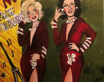 Marilyn Monroe Fine Art Print  Gentlemen Prefer Blondes, Sparkly Orange  Dress (4x6 Inch) - Etsy