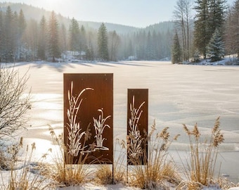 Sichtschutz 1000/1800 Windschutz Rost Design