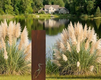 Sichtschutz 500/1800 Windschutz Rost Design