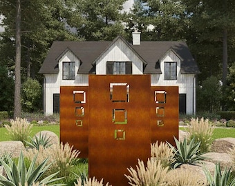 Sichtschutz 1000/1800 Design Rost Windschutz