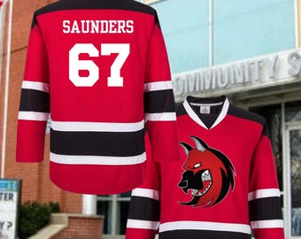 Maglie personalizzate Jimmy Brooks, Jane Vaughn e Campbell Saunders-Degrassi Panthers/Ice Hounds