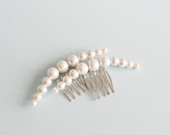 Bridal Pearl Hair Comb, Wedding Hair Accessory