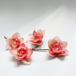 Coral Pink Hair Clip - Etsy display picture 3