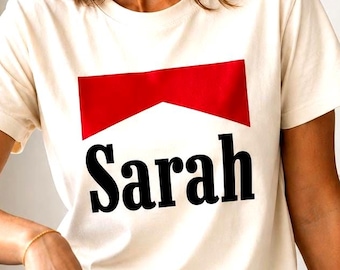 Custom Name Tee for Women, Minimal Personalized Shirt