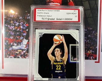 Caitlin Clark Rookie Card, 2024 Panini Instant #1, TCT GEM Mint 10