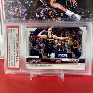 2024 Panini Instant #171  Caitlin Clark Rookie Card WNBA Rookie Assists Record T.C.T. Graded Gem Mint 10