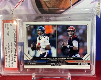 2023 Panini Instant NFL Rookie Card: C.J. Stroud/Joe Burrow, T.C.T. Gem Mint 10
