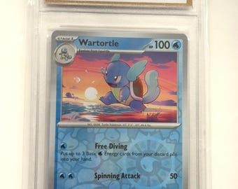 2023 Pokémon #008/165 Wartortle Reverse Holo Scarlet & Violet - 151 Set  TCT Graded Gem Mint 10