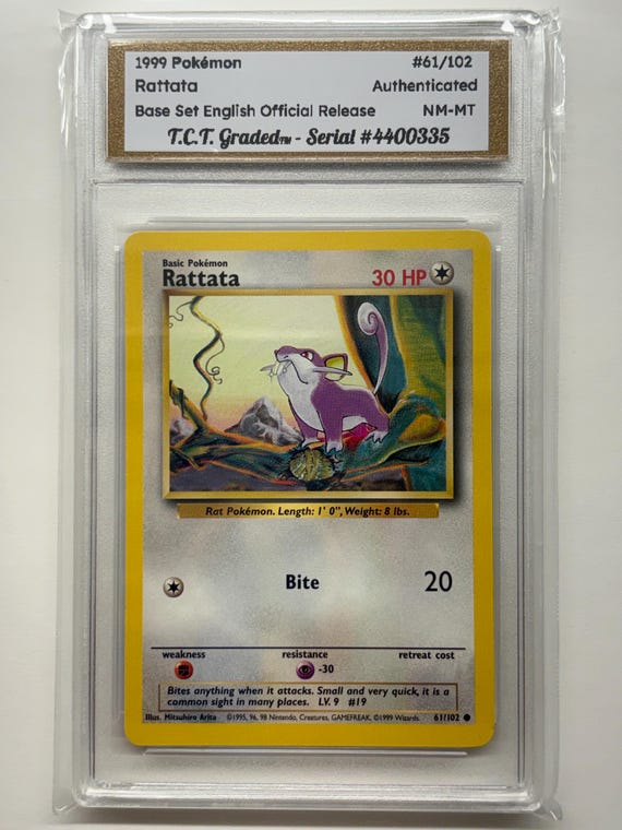 1999 rattata pokemon card 1st Edition Team Rocket #35887 Placeholder Image Provided Rattata 5 of Spades (19)