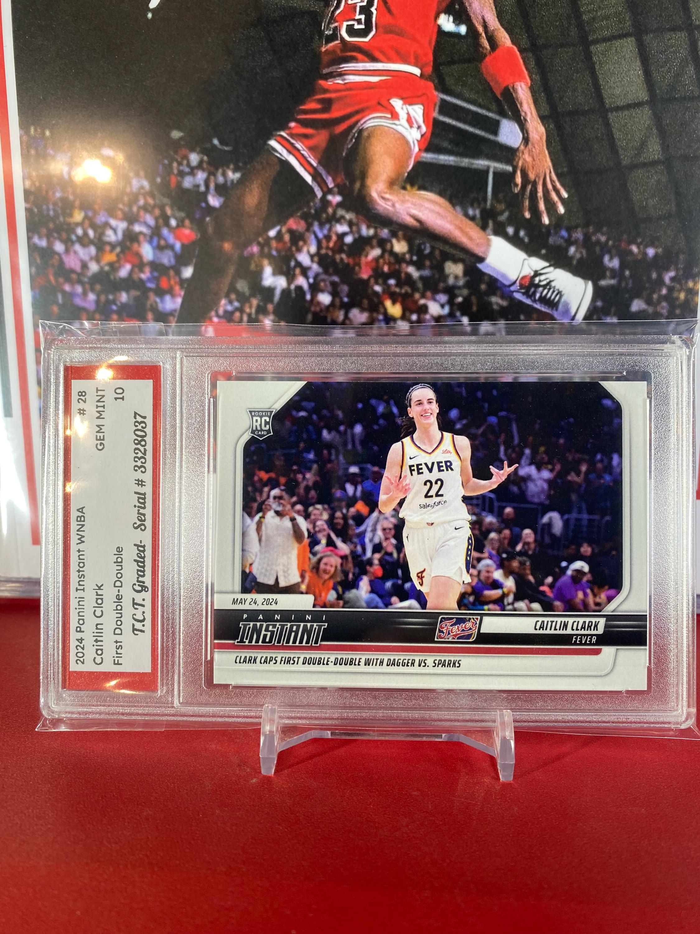 2024 Panini Instant Caitlin Clark Rookie Card – WNBA Assist Record Single Game 7 thumbnail image