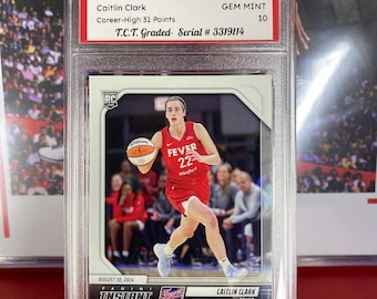 Caitlin Clark Rookie Card, 2024 Panini Instant WNBA, TCT Gem Mint 10