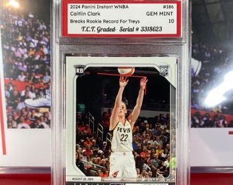 2024 Caitlin Clark Rookie Card - Panini Instant WNBA #186 TCT Gem Mint 10
