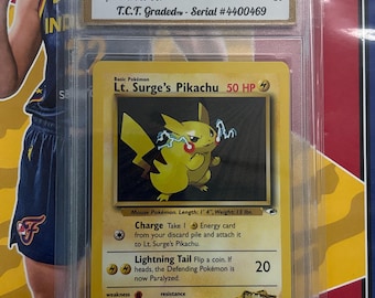 2000 Pokémon Lt. Surge’s Pikachu Gym Heroes Set #81/132 TCT Graded Gem Mint 10
