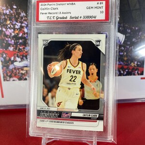 Panini Instant 2024 n.° 89 Caitlin Clark WNBA TCT Graded GEM Mint 10