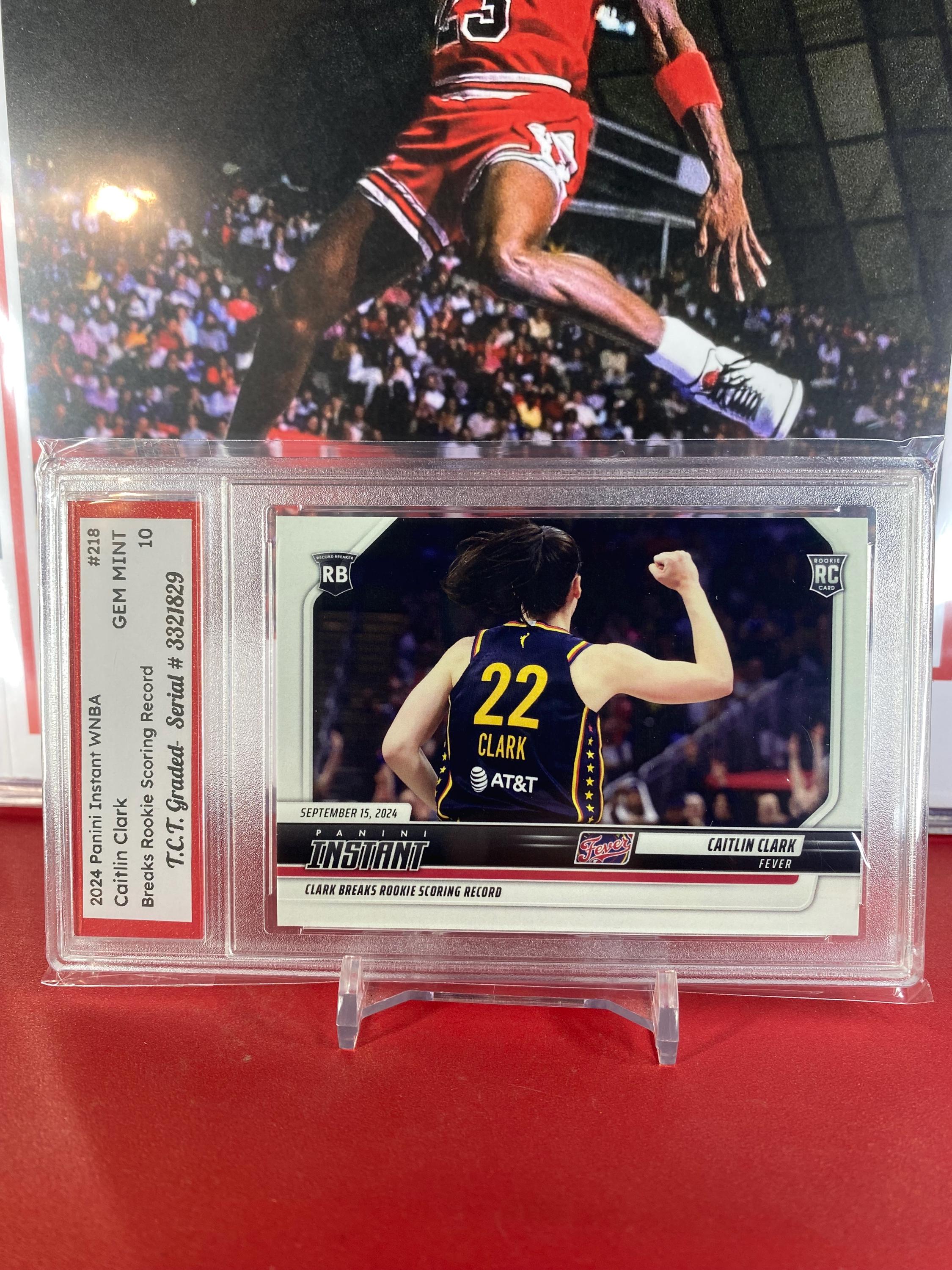 2024-25 Panini Instant WNBA - Caitlin Clark #198 2024 Panini Caitlin Clark  WNBA All-Rookie Team Card - TCC Graded GEM MINT 10 - Instant Caitlin Clark  Rookie Card