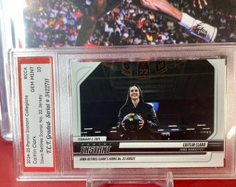 Caitlin Clark Rookie Card - 2024-25 Panini Instant, T.C.T. Gem Mint 10