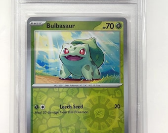 2023 Pokémon #001/165 Bulbasaur reverse holo scarlet & violet set 151 TCT Graded Gem Mint 10