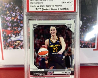 Caitlin Clark Rookie Card, 2024 Panini Instant WNBA, TCT Gem Mint 10
