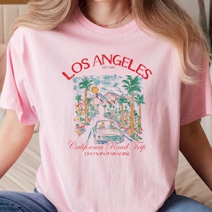 Unique Retro Los Angeles Shirt, Los Angeles Lover T-shirt, Los Angeles Gift Shirt, Retro Classic Los Angeles Trip T-shirt, California Tee