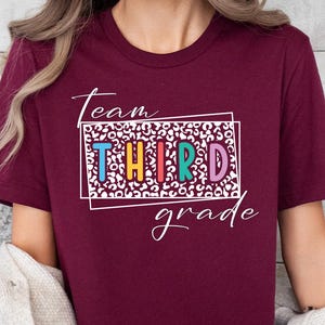 Team Third Grade Shirt, Third Grade Teacher Shirt, Back To School Shirt, First Day Of School Shirt, Elementary Teacher Shirt, Kindergarten