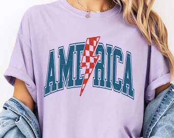 Vintage America Shirt, 4th of July T-Shirt, USA Shirt, Retro American Flag Tee, America 1776 Unisex Tee, Independence Day Tee, Gift For Dad
