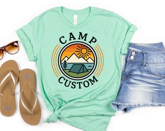 Custom Camp Shirt, Camp Gifts, Custom T-shirt, Custom Shirt, Custom Camp Shirt, Camp Crew Shirt, Camp Custom Shirt, Camping Family Shirt