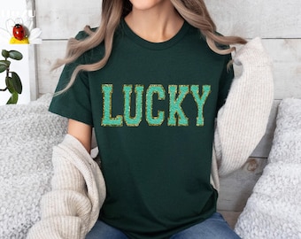 Lucky Shirt St Patricks Day Shirt, Shamrock Shirt, Cute Patricks Day Shirt, Funny Irish Shirt