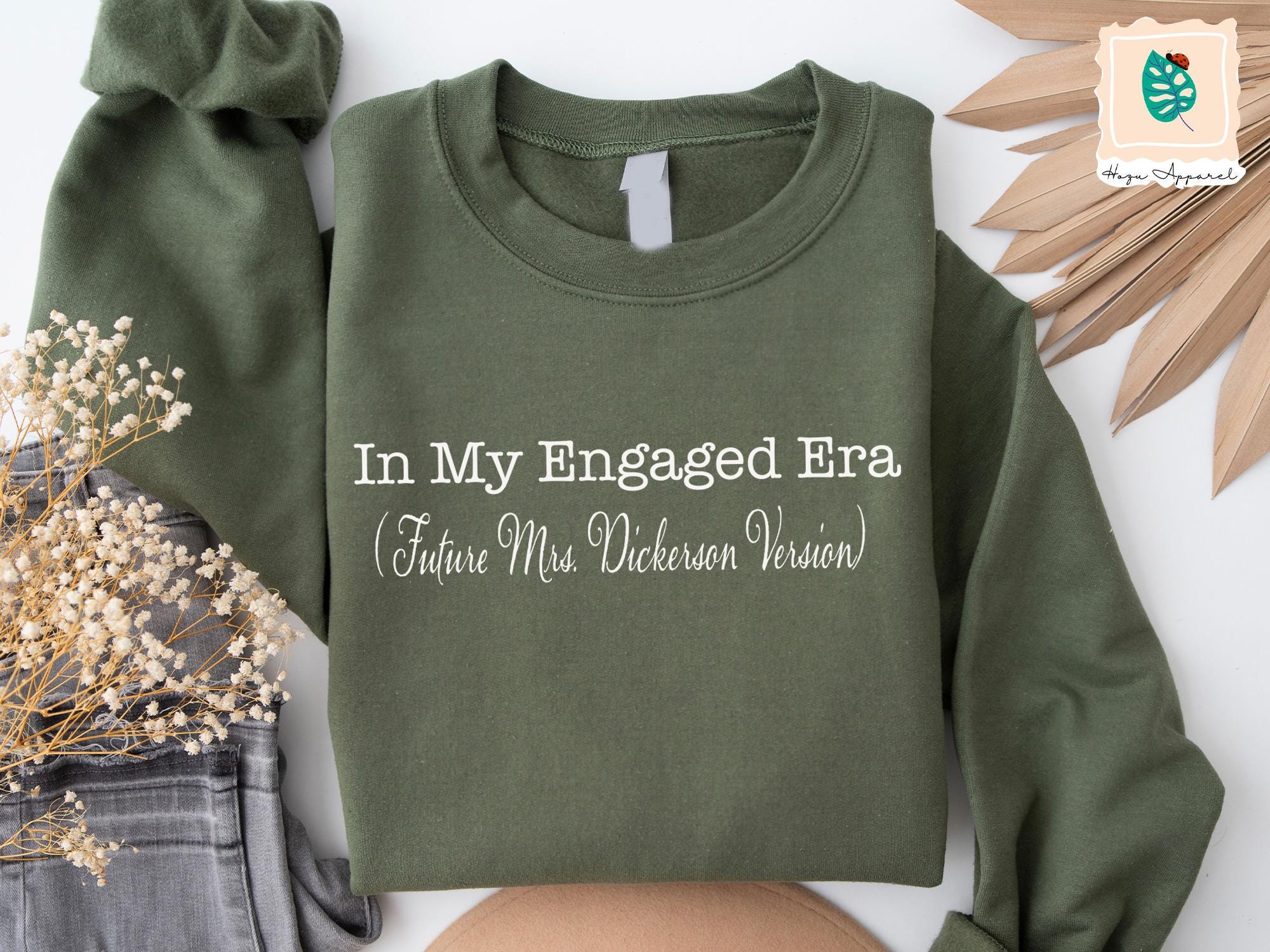 Custom In My Engaged Era Sweatshirt, Personalized Future Mrs Sweatshirt...