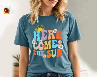 Camisa de verano, Camisas playeras de moda para mujer, Camisas para las vacaciones de verano, Camisa playera oversize para mujer