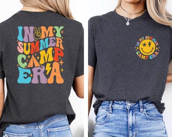 In My Summer Camp Era Shirt, Summer Scout Shirt, Camping Shirt, Summer Vacation Shirt, Retro Groovy Summer Camp Shirt, Camping Lover Shirt