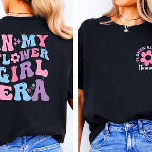 Custom In My Flower Girl Era Shirt, Flower Girl Toddler Shirt, Wedding Party Kids Shirt, Bridal Party Shirt for Kids, Wedding Souvenir Gift