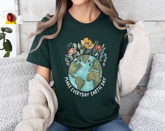 Earth Day Shirts, Planet T-Shirt, Graphic Tees for Women,  Environmental Gifts, Climate Change Sweatshirt