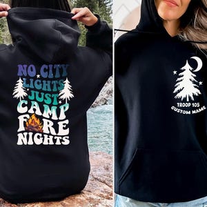 Girl Camping Shirt, Funny Cookie Dealer TShirt, Scout Leader Gift, Custom Scout Troop Number