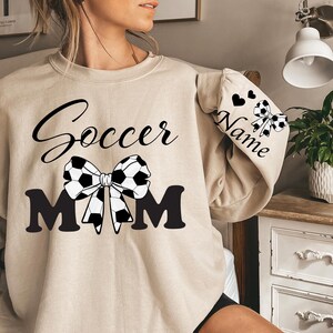 Personalized Soccer Mom Sweatshirt, Custom Soccer Mama Shirt, Customized Soccer Mom Hoodie, Gift For Mom, Soccer Mama Hoodie, Gift For Her
