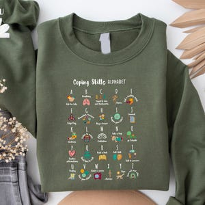 Coping Skills Alpabet Shirt, Sped Teacher Shirt, School Counselor T-Shirt, Social Worker Outfit, Special Education Teacher Tee,Therapist Tee