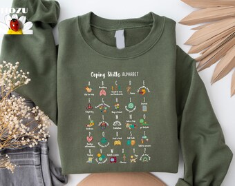 Coping Skills Alpabet Shirt, Sped Teacher Shirt, School Counselor T-Shirt, Social Worker Outfit, Special Education Teacher Tee,Therapist Tee