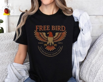 Free Bird Shirt, Old School Band Sweatshirt, Retro Music Shirt, Rock Band Tee, Rock Lover Shirt, Gift For Her, Free Bird Graphic Tee, Trendy