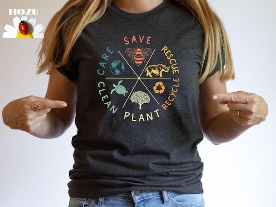 Earth Day Shirts, Planet T-Shirt, Graphic Tees for Women,  Environmental Gifts, Climate Change Sweatshirt