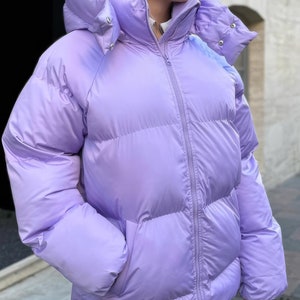 Custom Jacket, Oversize Puffer Coat, Midi Womens Parka, Winter Jacket Women, Womens Jacket, Pink Puffer jacket, Winter Coat, Winter Style