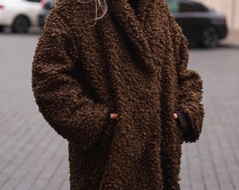 Shaggy Lambs Wool Jacket | Curly Sheep Hair | Hippy, Boho Shaggy Lambs Wool Jacket | Curly Sheep Hair | Hippy, Boho