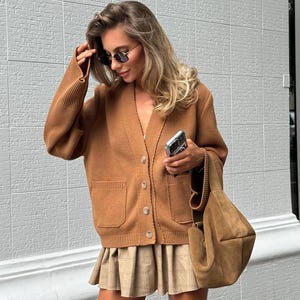 Kardigan Cottagecore Alpaca, Kurtka z wełny alpaki, Kardigan Boho, Uroczy kardigan z alpaki, Luźny kardigan festiwalowy, Vintage, Wysoka moda