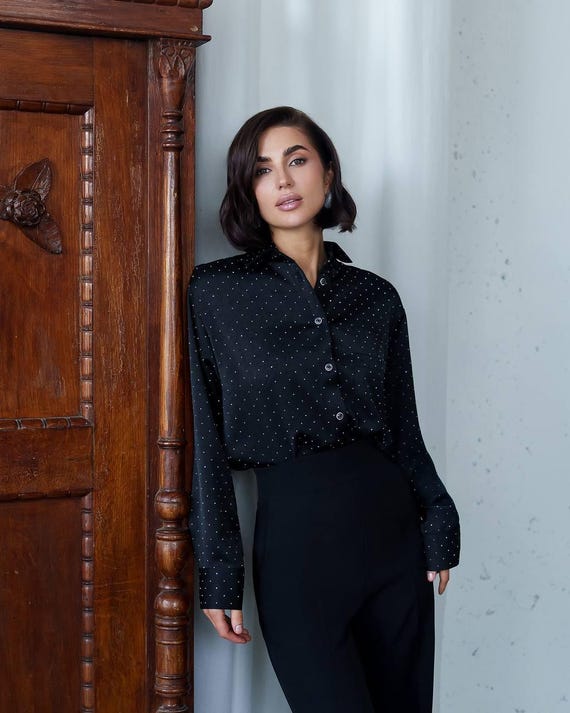 formal dress blouse and pants Parul Gandhi — Midnight Blue Sequinned Corset Blouse Pants Set –  Fabilicious Fashion