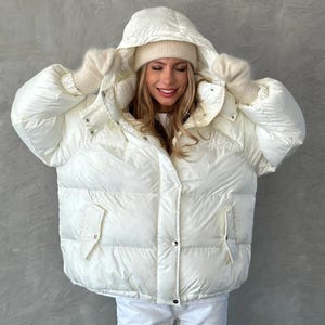 Winter Oversized Puffer Coat, Down Jacket, Oversize Puffer, Womens Puffer, Vintage Jacket, Streetwear, Outerwear, Brown Puffer, Winter Style