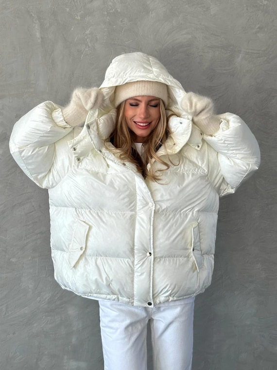 White Puffer Women Oversized Puffer ASOS DESIGN Oversized Puffer