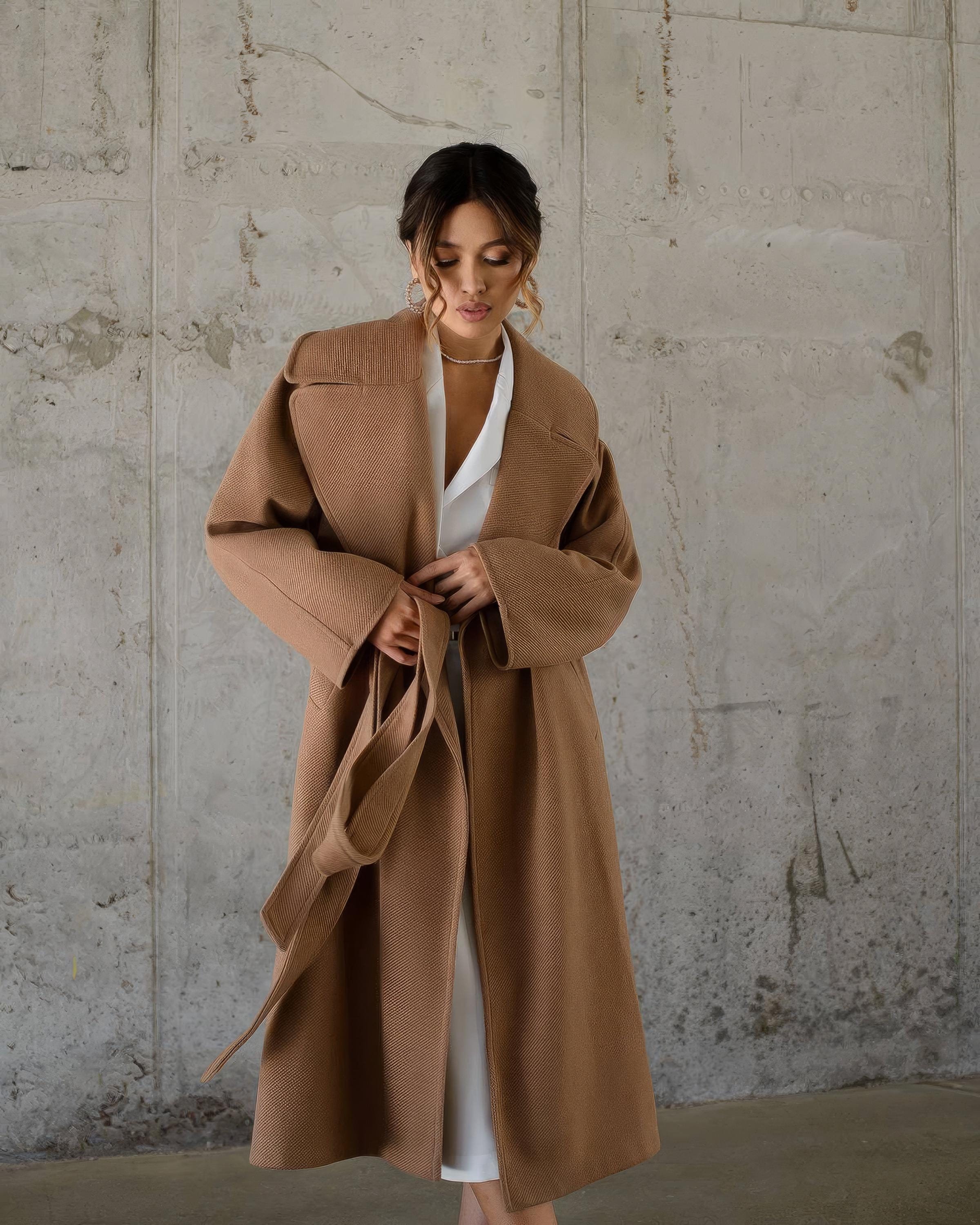 LLbean 80's wool coat 古着 ウールコート usa製 80年代 80s エルエルビーン アメリカ製 ウール メルトン グレー