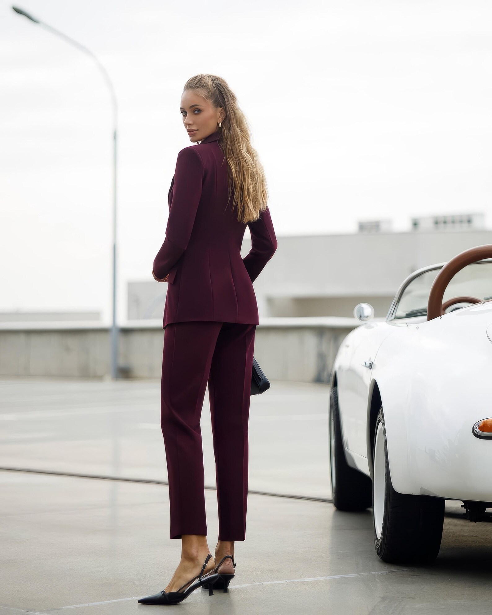 Simple Solid Color Home Comfort Women'S Knitted Three-Piece Suit