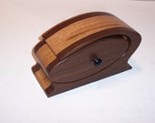 Band saw Box Handcrafted from Walnut and Oak Hardwoods