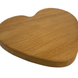 Heart Cutting Board Handcrafted from Hickory Hardwood